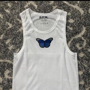 Cute butterfly tank top